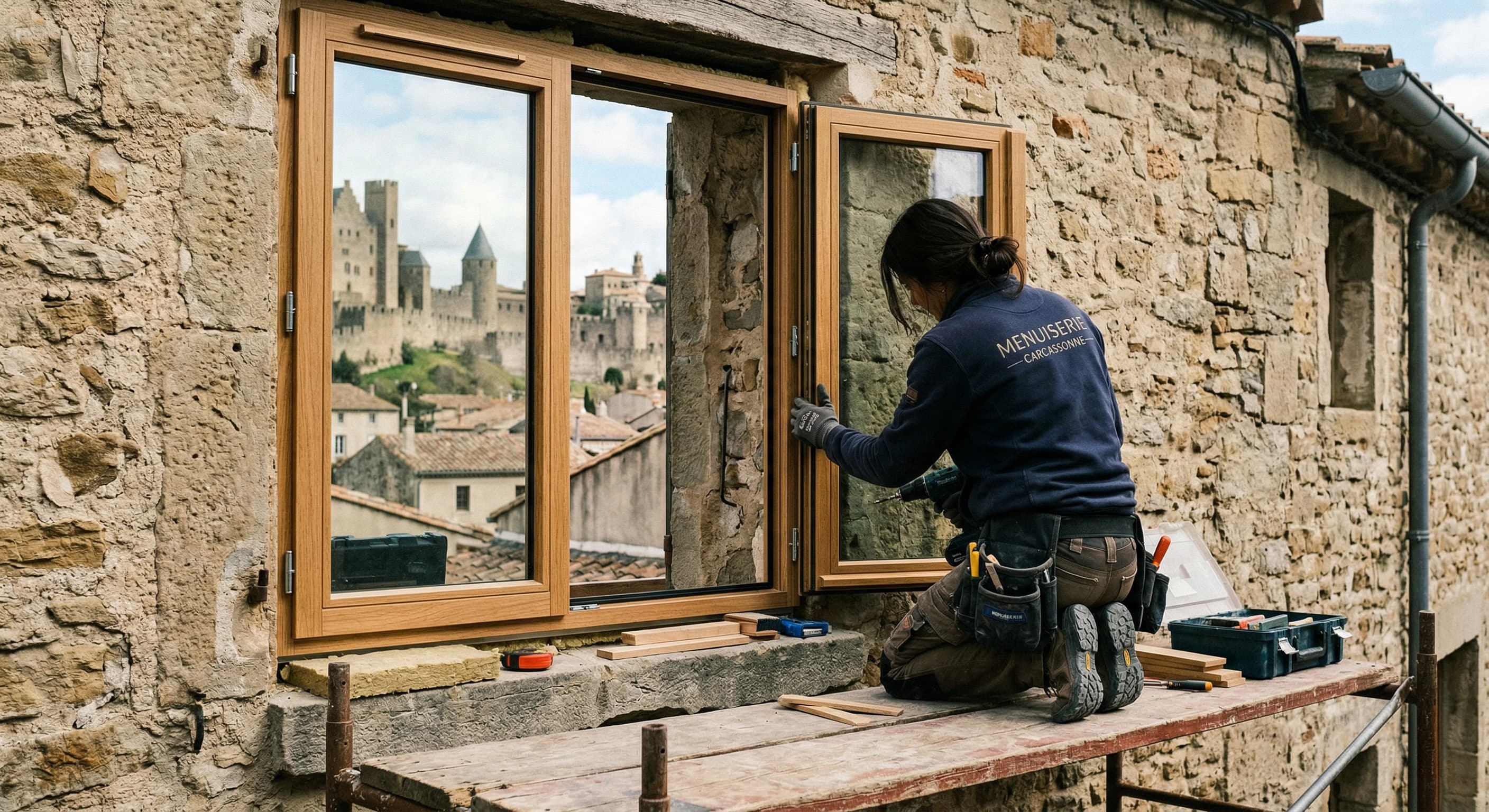 Illustration MaPrimeRenov pour les menuiseries a Carcassonne